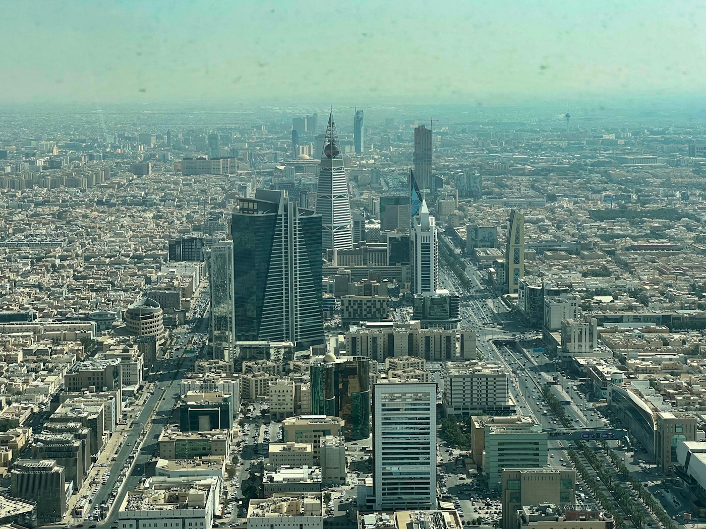 Riyadh skyline showing Saudi mega-project construction
